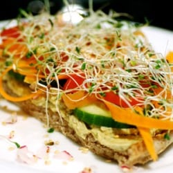 Hummus and Vegetable Sandwiches