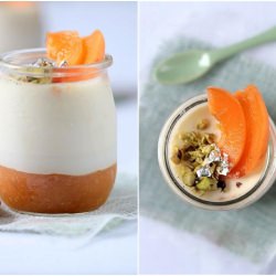 Apricot and Lavender Panna Cottas
