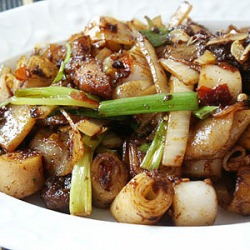 Stir-fry Steamed Rice Rolls