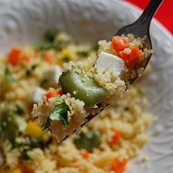 Couscous, Vegetable and Feta Salad