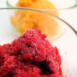 Plum and Peach Granitas