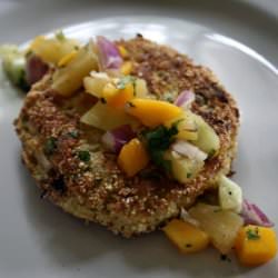 Coconut Crab Cakes with Mango Salsa