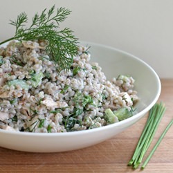 Herb, Salmon and Spelt Salad