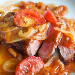 Steak in Sweet and Sour Sauce