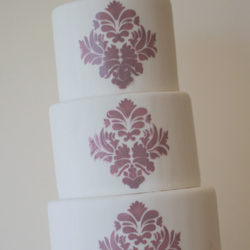 Buttercream Stencil Cake