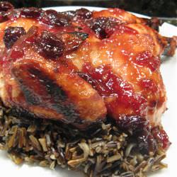 Sweet & Spicy Cherry Glazed Hens