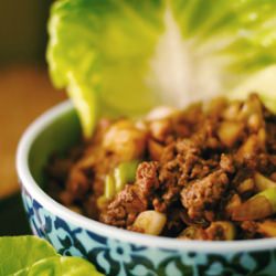 Asian Ground Beef Lettuce Wraps