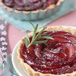 Plum And Rosemary Sugar Tartelettes