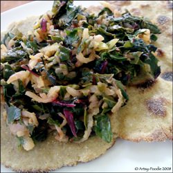 Sag Gonglu on Roti flatbread