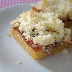 Jam Slice Topped with Coconut