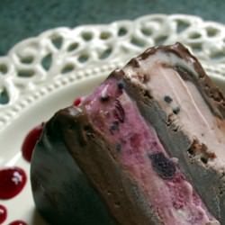 Chocolate-Banded Ice Cream Torte