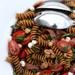 Tomato, Mozz & Salami Pasta Salad