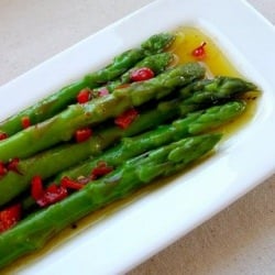 Asparagus Salad with Champagne-Saff