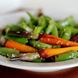 Sesame Peas & Carrots