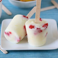 Frozen Lemon Yogurt Popsicles