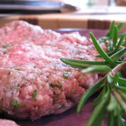 Spring Lamb Burgers with Rosemary