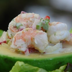 Avocado Filled with Shrimp