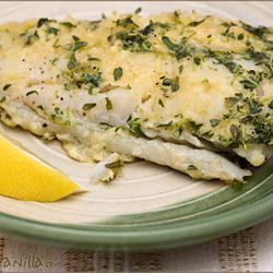 Fried in Egg Fish with Lemon Thyme