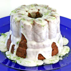 Banana Cake with Lime Icing