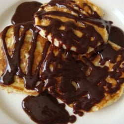 Banana Pancakes with Nutella Syrup