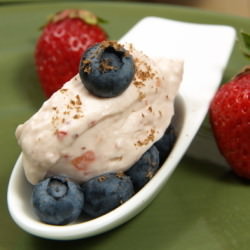 Strawberry Cream & Blueberries