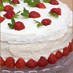 Strawberry and Chocolate Sponge Cake