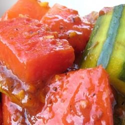 Watermelon Curry with Cucumber