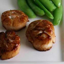 Bourbon-Maple Seared Scallops