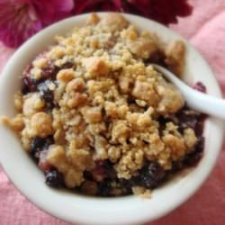 Blueberry and Nectarine Crisp