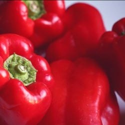 Roasting Red Peppers