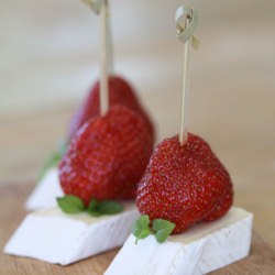 Strawberries and Brie and Mint