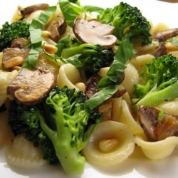 Orecchiette with Broccoli, Mushrooms…