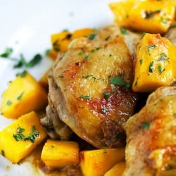Pan Fried Mango Curry Chicken