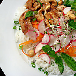 Thai Chicken and Rice Noodle Salad