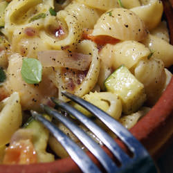 Courgette and Tomato Pasta