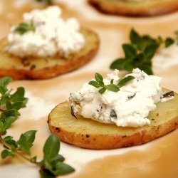 Potatoes with Goat Cheese and Thyme