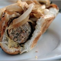 Beer Boiled Chicken Brats