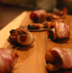 Bacon Wrapped Raisins