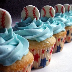 Baseball Birthday Cupcakes