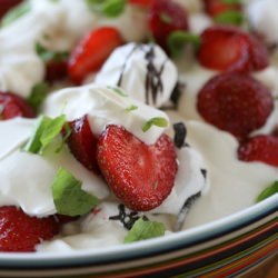 Strawberries, Cream and Meringues