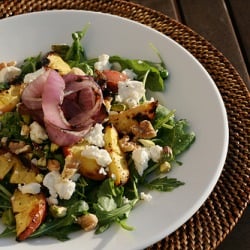 Peach, Arugula & Feta Salad