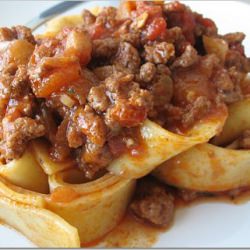 Beer and Beef Bolognese