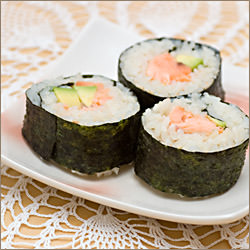 Salmon, Avocado Sushi