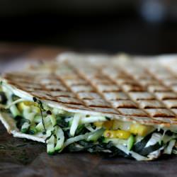 Zucchini-Corn Quesadillas