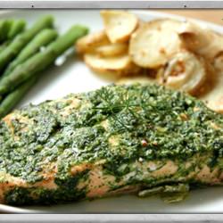 Baked Dill and Garlic Salmon