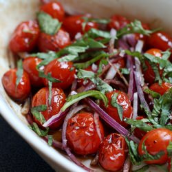Balsamic Tomato & Basil Salad