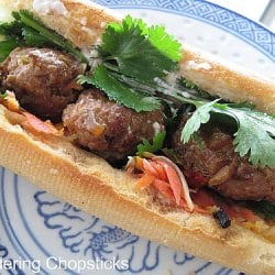 Vietnamese Meatball Sandwich