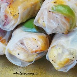 Jicama & Chicken Spring Rolls