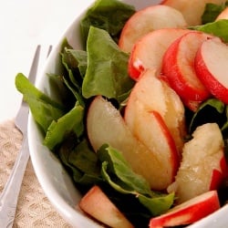White Peach and Sorrel Salad