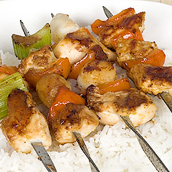 Orange Chicken Kebabs